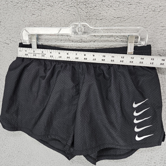 Nike Run Tempo Large Black Nylon Lined Running Shorts Womens - Picture 4 of 8
